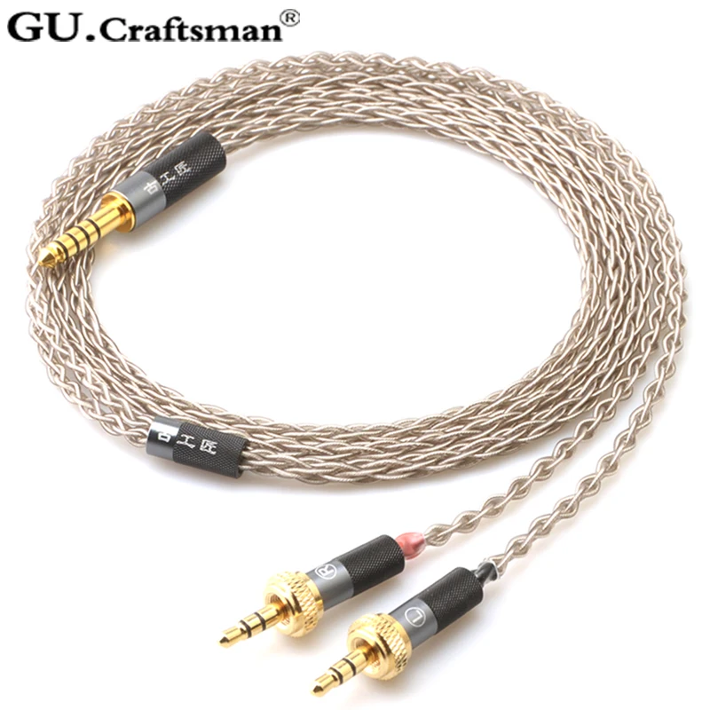 Серебряный кабель для наушников GUCraftsman 6N Sony MDR Z1R Z7 2 5 мм/4 4 мм|Аксессуары наушников|