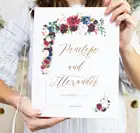 Свадебная Гостевая книга бордового цвета, Свадебная Гостевая книга с золотой фольгой и марсалой, бордовый цветочный бохо, гостевая книга для фотографий на день рождения