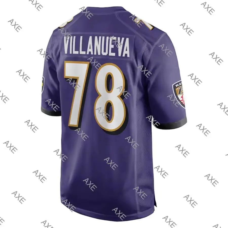 

Customized Stitch American Football Jersey Men's 78 Alejandro Villanueva Ravens Men Game Player Jersey