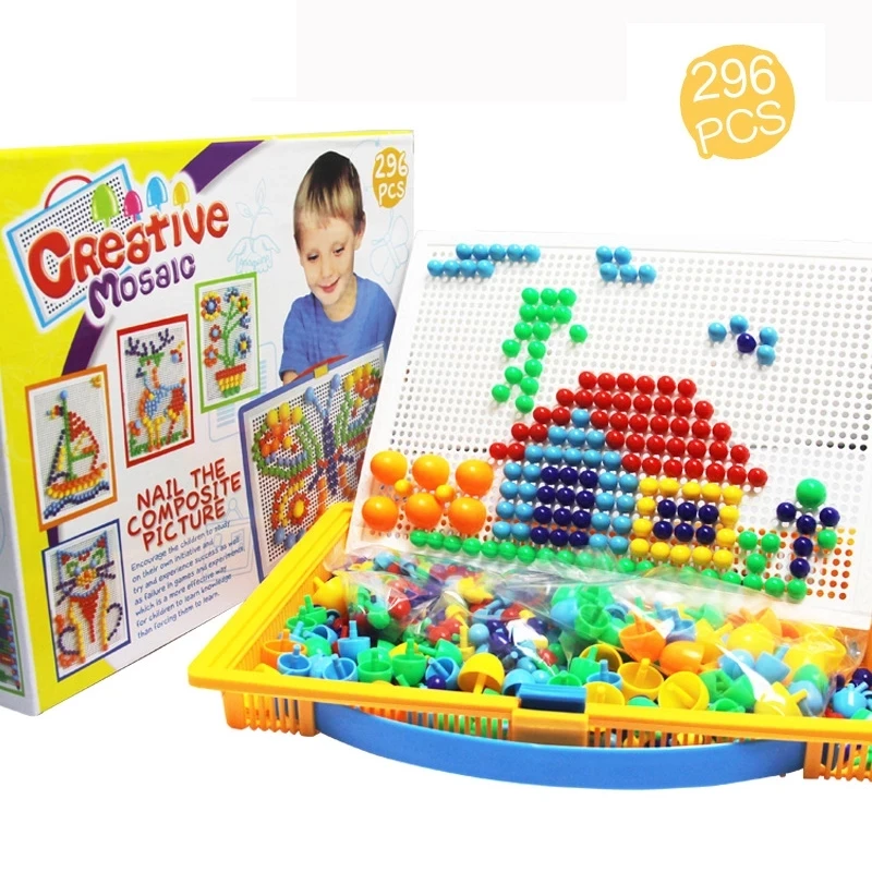 

Набор для маникюра в виде грибов, 3D пазл, Семейная Игра, «сделай сам», композитная картина для ногтей, пластиковый фонарик, развивающая игруш...