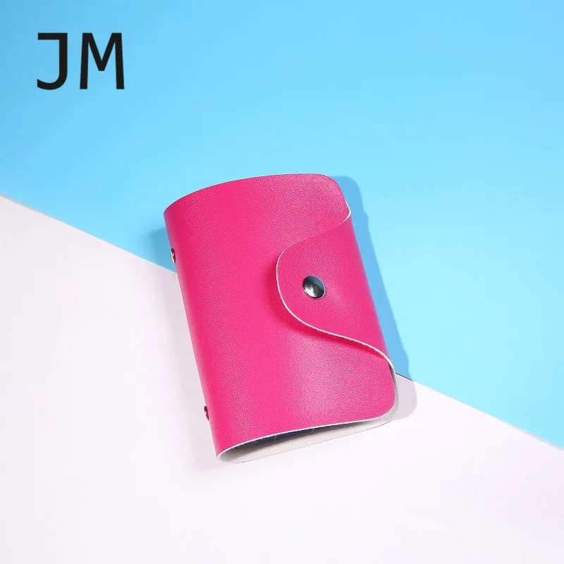 rose JM корейская мода кошелек 24 слота для карт креативная посылка для карт унисекс посылка для кредитных карт мульти держатель для карт id держатель для карт - Цвет: rose