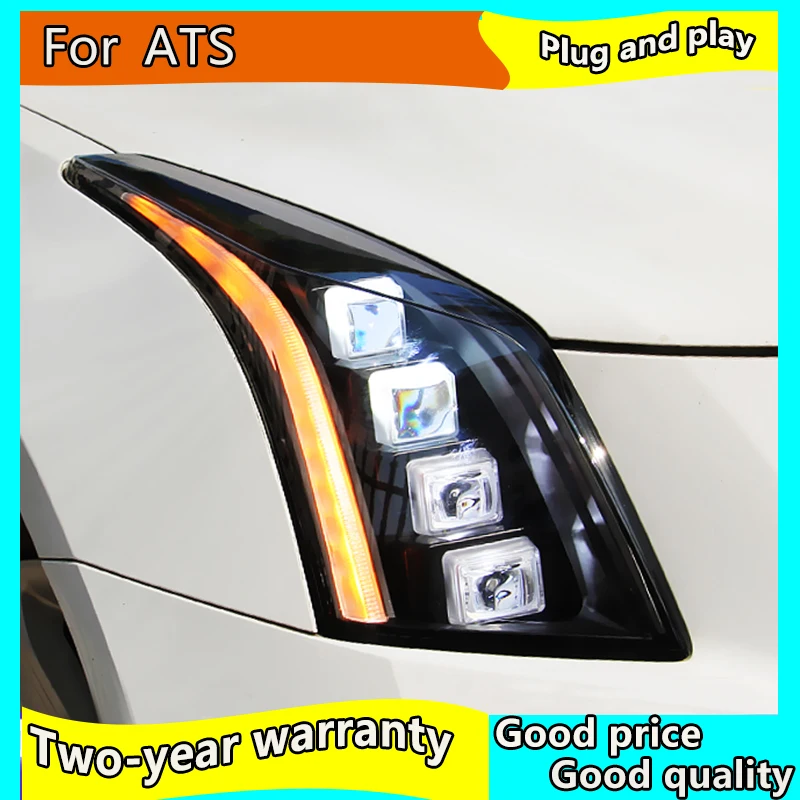 Автомобильные светодиодсветодиодный фары для Cadillac ATS 14 18 передняя фара