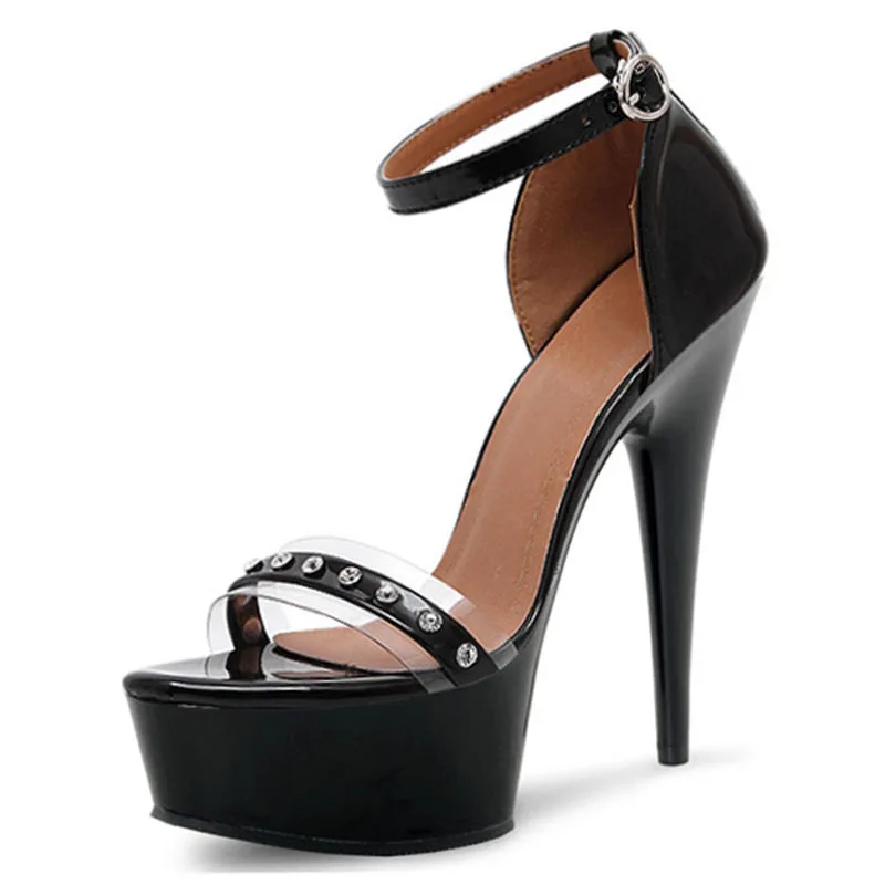LAIJIANJINXIA Women Spring Sexy 15cm Ultra High Heels Wedding Party Dress Pole Dance Sandals Dancing Shoes | Спорт и развлечения