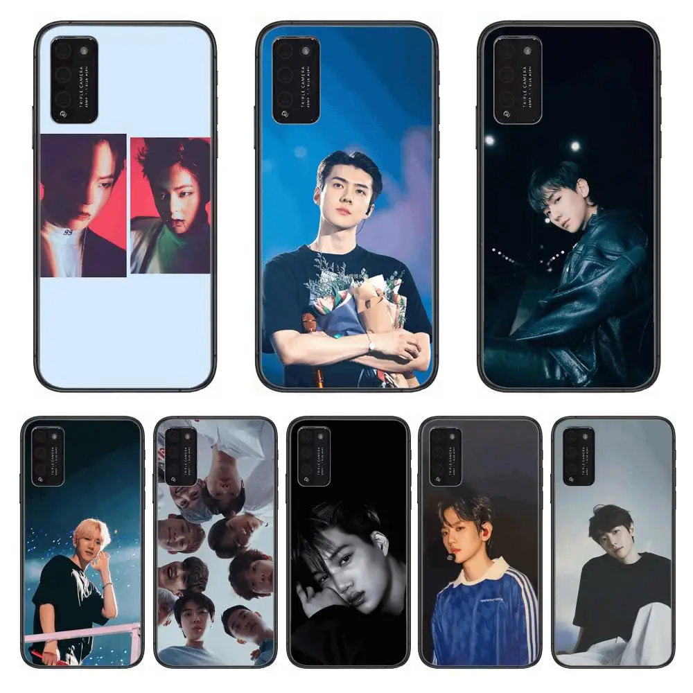 

Hottest Boy Group EXO Clear Phone Case For Huawei Honor 10 20 30 9 X Pro Lite V 5G RU Black Etui Coque Hoesjes Comic Fashion