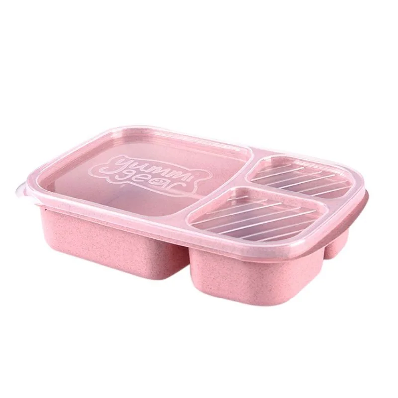 

Portable wheat straw lunch box Practical and durable Multifunctional lunch box environmentally friendly Elegant Easy to clean
