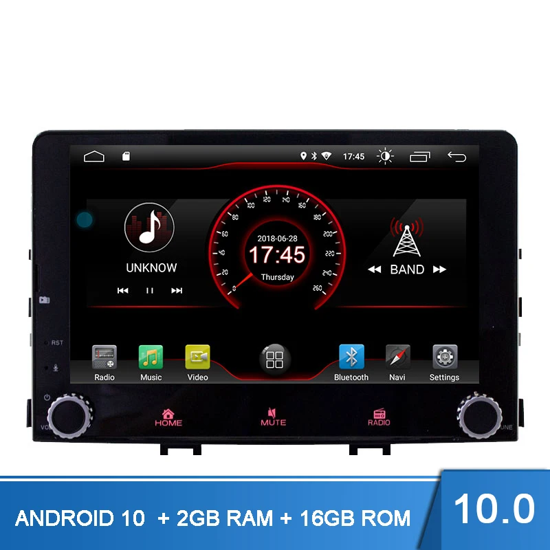 ANDROID 10 Автомобильный DVD плеер для KIA Rio 2017 2018 2019 Авто аудио DSP GPS навигация