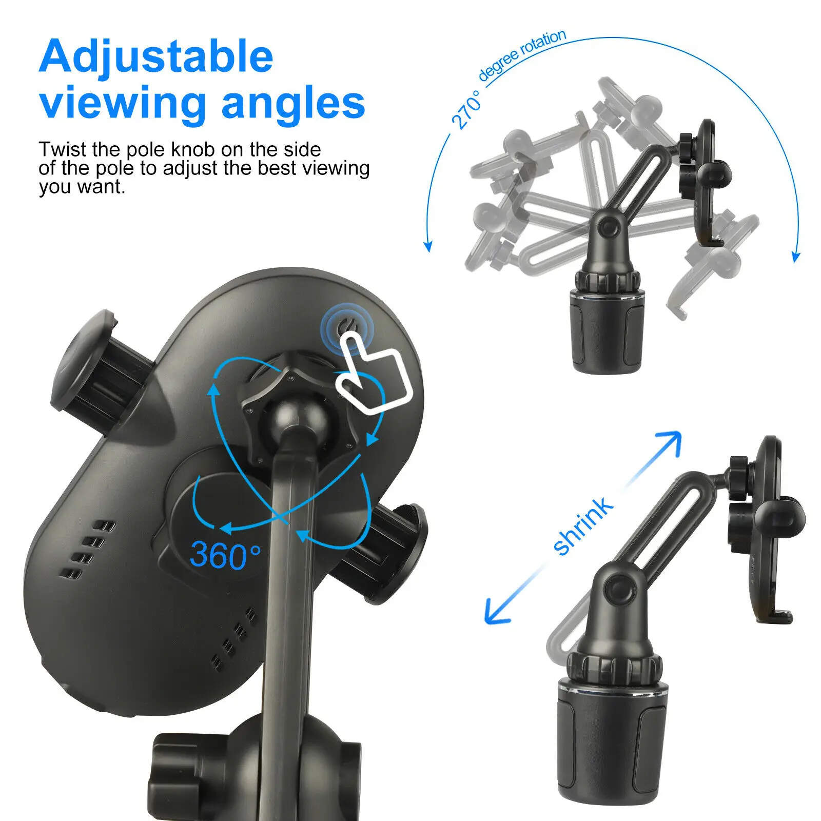 Универсальное беспроводное зарядное устройство Qi автомобильный держатель для