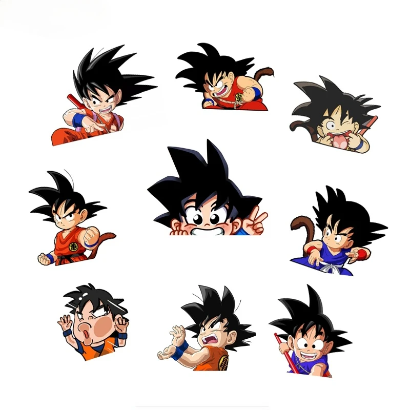 

Goku 3D Anime Car Sticker PVC Decal Decal Decor Motorcycle Off-road Laptop Trunk Guitar PVC Vinyl JDM Van Deco Meterial