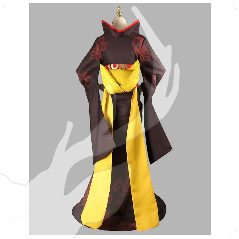 Игра идентичность V карнавальный костюм наряд красного цвета с бабочкой