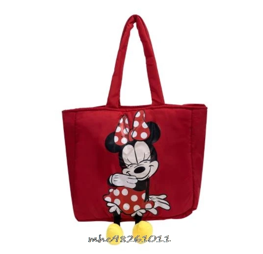Женская Повседневная сумка с Микки Маусом и Минни милая холщовая ранец на плечо