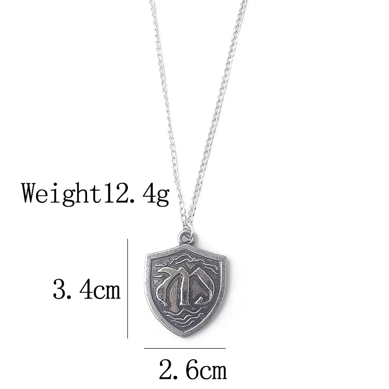 

The Seven Deadly Sins Meliodas Dragon Tattoo Necklace High Quality Metal Pendant Necklace Men Cosplay Costume Props Jewelry
