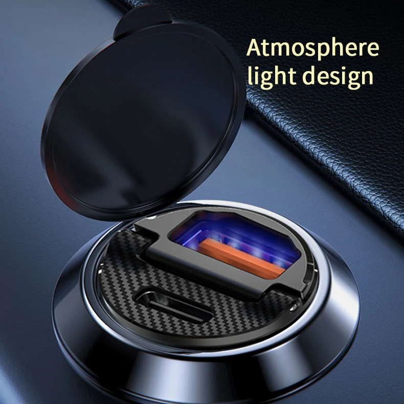 Kebidu 30W PD Car Charger Dual USB Type C Mobile Phone Metal Charging QC3 4.0 Quick Charge For iPhone Huawei Xiaomi | Мобильные