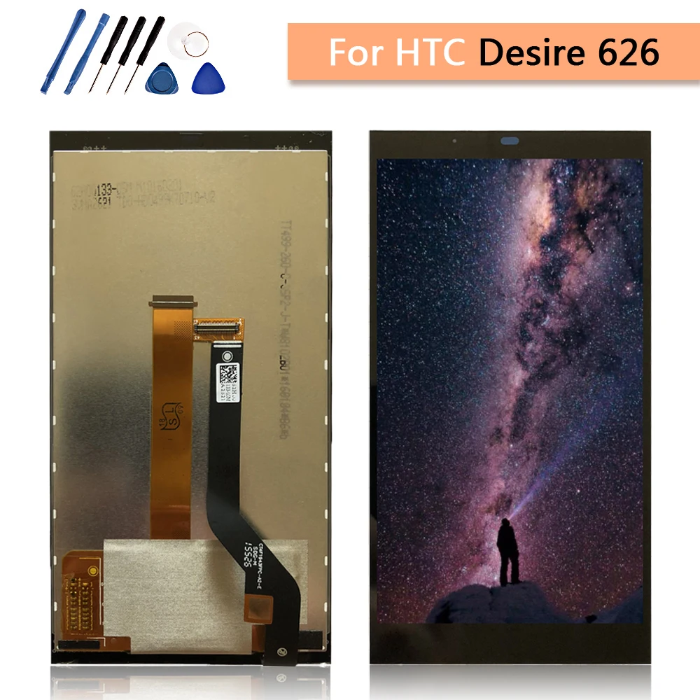 Для HTC Desire 626 ЖК-дисплей кодирующий преобразователь сенсорного экрана в сборе 626G