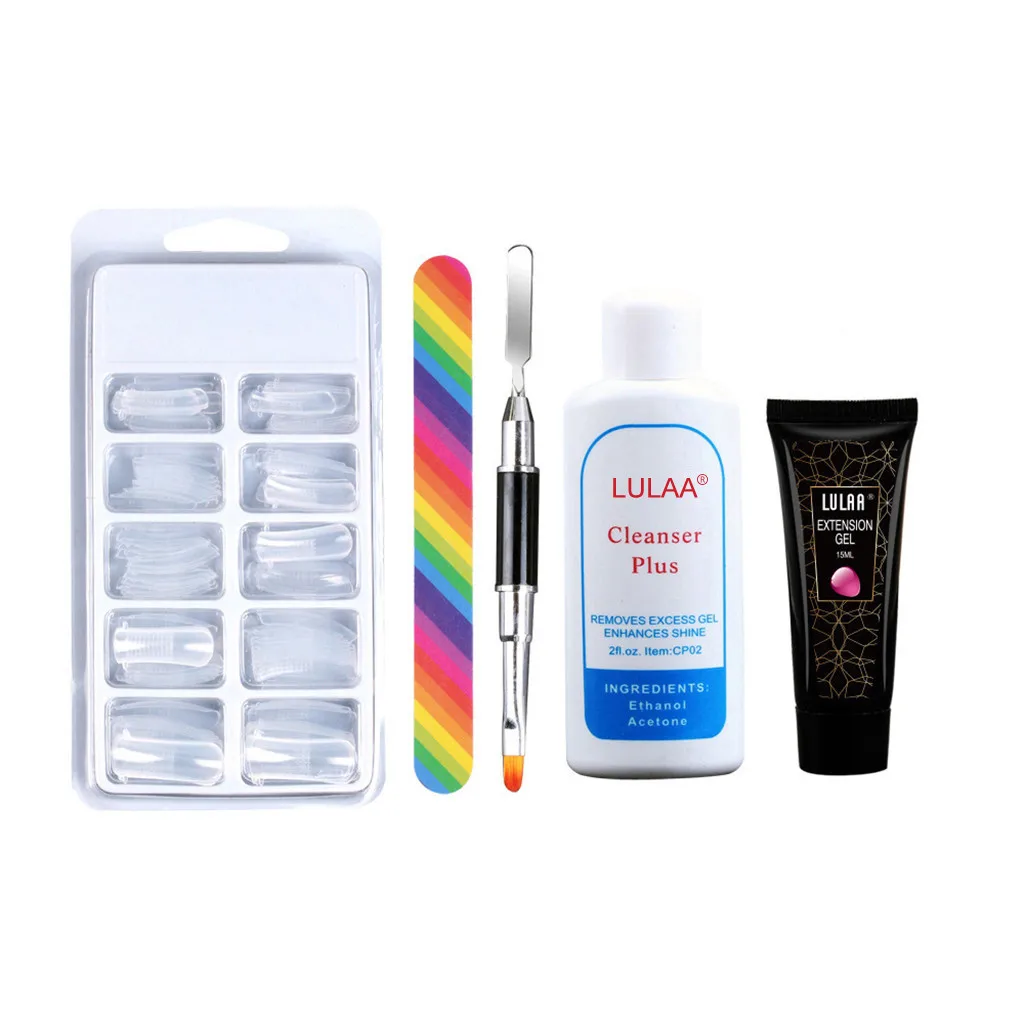 Набор инструментов для дизайна ногтей полиуф гель набор наращивания