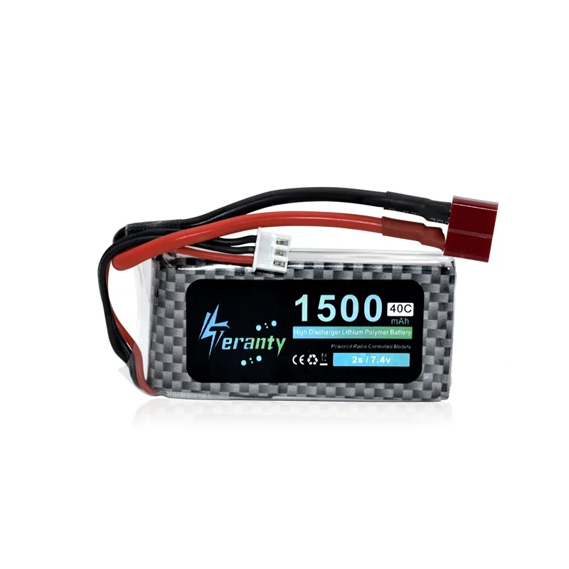 Max 40C 7 4 v 1500mAh LiPo батарея T/XT60/JST вилка для RC автомобиля/самолета/вертолета