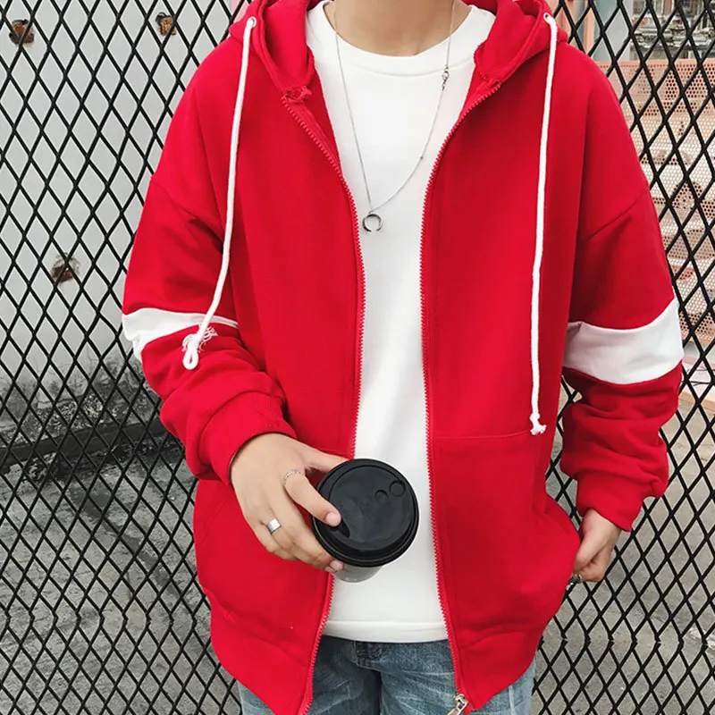 Liketkit кардиган с капюшоном мужские толстовки зима 2019 хип-хоп принт на молнии