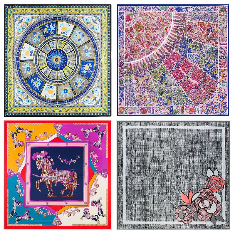 

Шарф женский, 2019-130 см, из 130 шелка, 100%