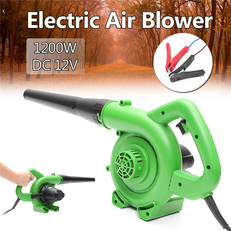 1200 Вт Портативная Электрическая воздуходувка ручной садовый коллектор листьев