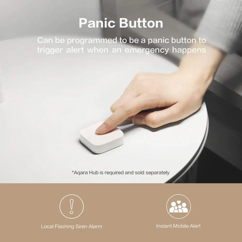 original Aqara Smart Wireless Switch Remote One Key Control Intelligent Application Home Security APP | Электроника