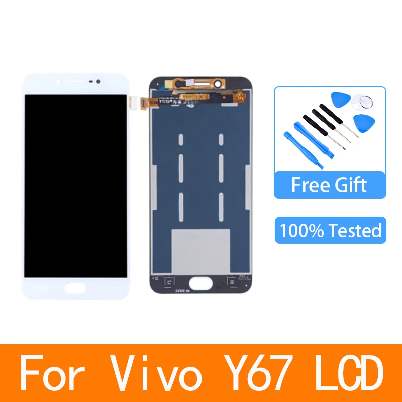 

5.5" For BBK Vivo V5 1601 Full LCD display + Touch screen Digitizer assembly For BBK Vivo Y67 LCD Replacement Parts