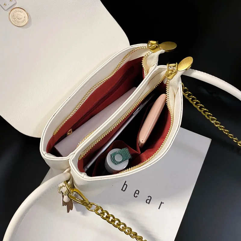 

DikizFly Candy Color Crossbody Bags For Women 2020 Fashion Small Summer Shoulder Bag Handbag Two Straps Messenger Bags Purse Sac