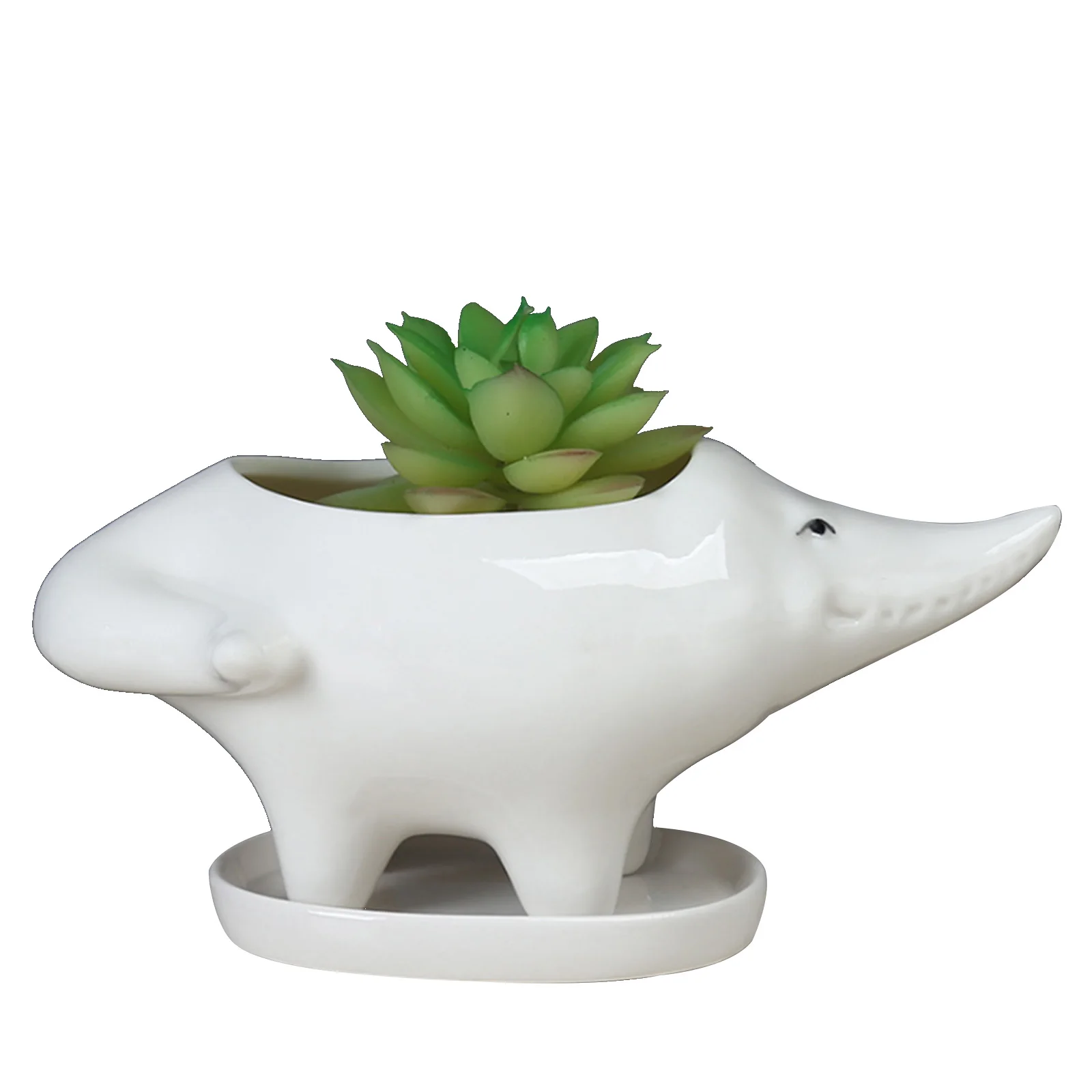 

Горшок для растений, керамический цветочный горшок, ваза, настольное украшение, милый творческий мультяшный животный для дома, сада, цветоч...