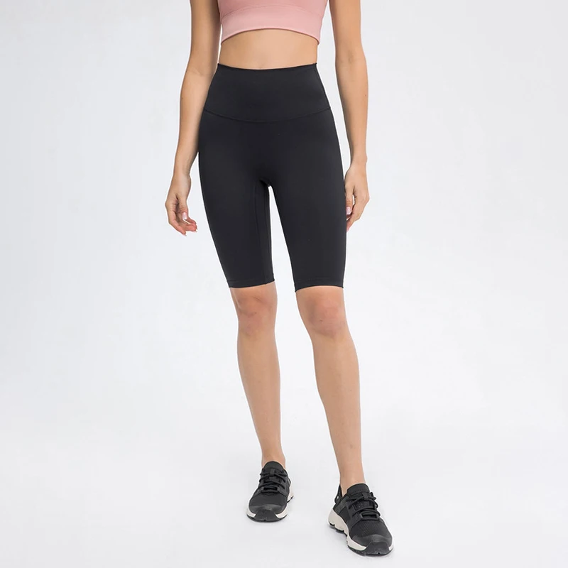 

No T-Line Double-Sided Sanding Yoga Pants Stretch Slim Outdoor Sports Five-Point Pants Women