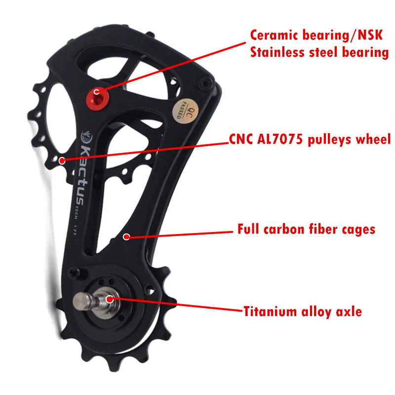 Велосипедный задний переключатель kктус 17TSE керамический подшипник из
