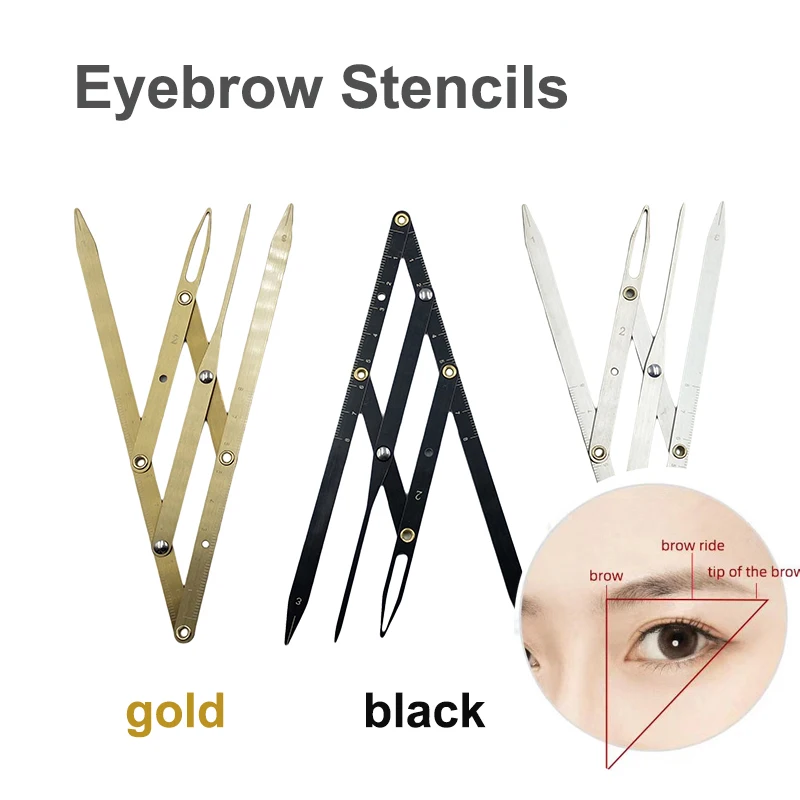 

Permanent Makeup Supplies Golden Ratio Caliper Eyebrow Ruler Microblading Accessories Eyebrow Stencil Tattoo Measure Tools