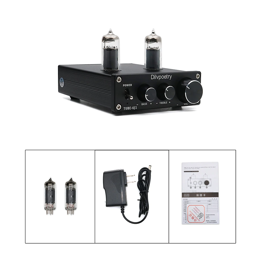 Ламповый ламповый усилитель 6J1 буфер HIFI предварительный высоких басов