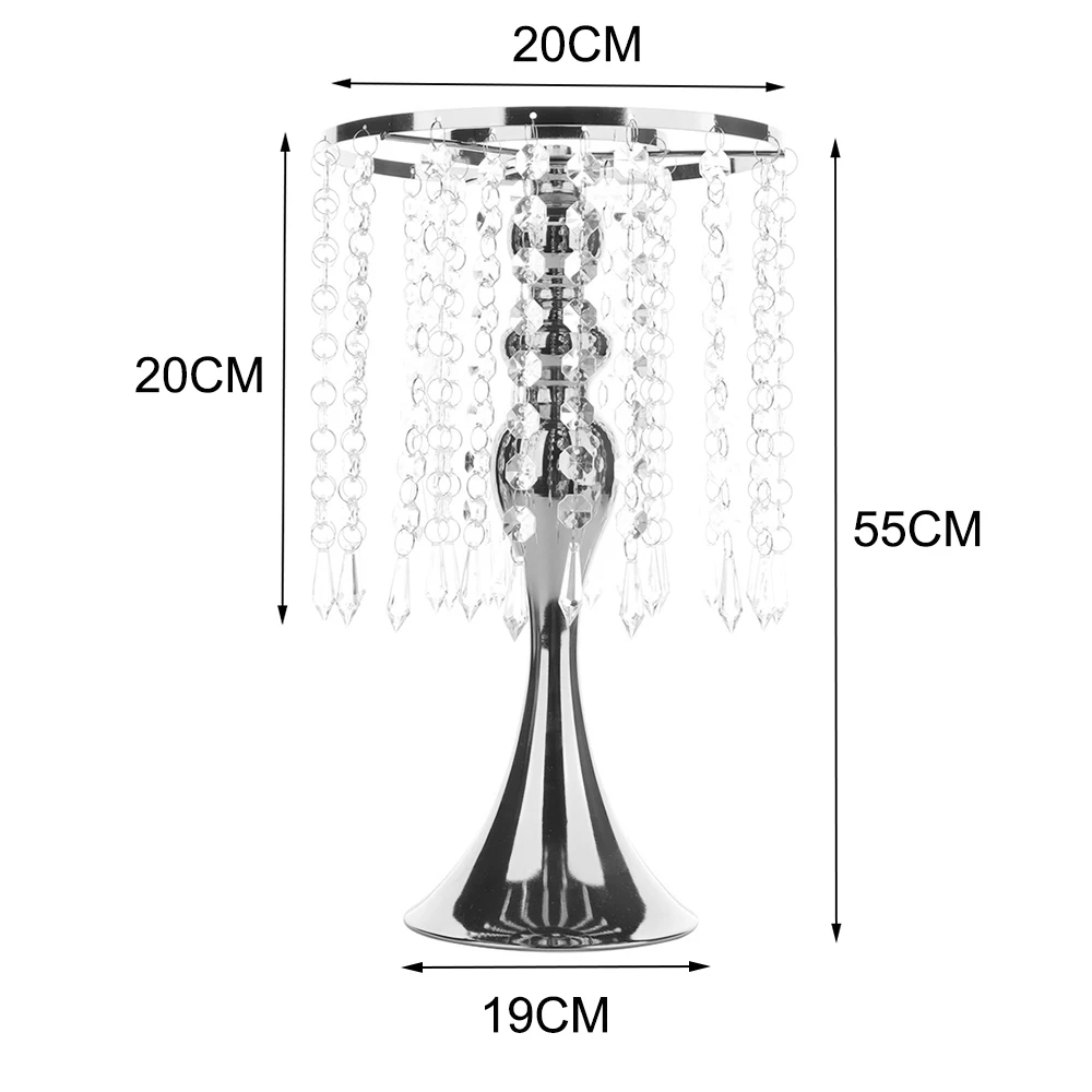 

Crystal Bead Flower Bracket Curtain Mermaid Candlestick Flower Bracket Vase Wedding Props Romantic Candlestick For Tieyi Wedding