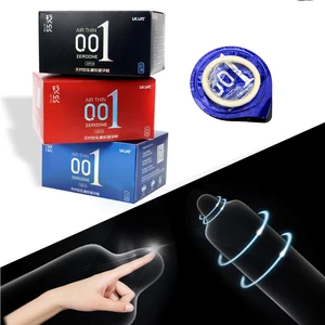 IKOKY презервативы из натурального латекса с гиалуроновой кислотой, 10 шт. в коробке, ультратонкие секс-игрушки для мужчин, интимные изделия 0,01