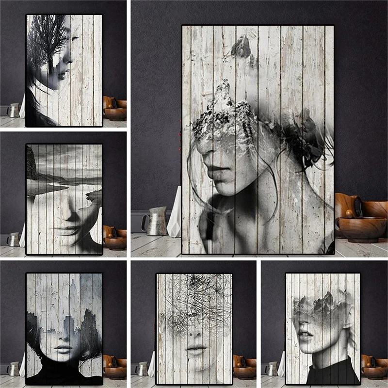 

Abstract People Canvas Painting Modern Urban Women Poster Prints Living Room Wall Art Home Nordic Style Decor Cuadros Pictures
