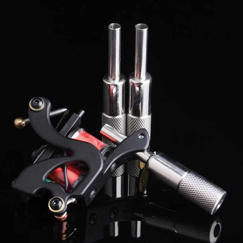 1 шт. 16 мм ручка для тату из нержавеющей стали с задним стержнем профессиональные