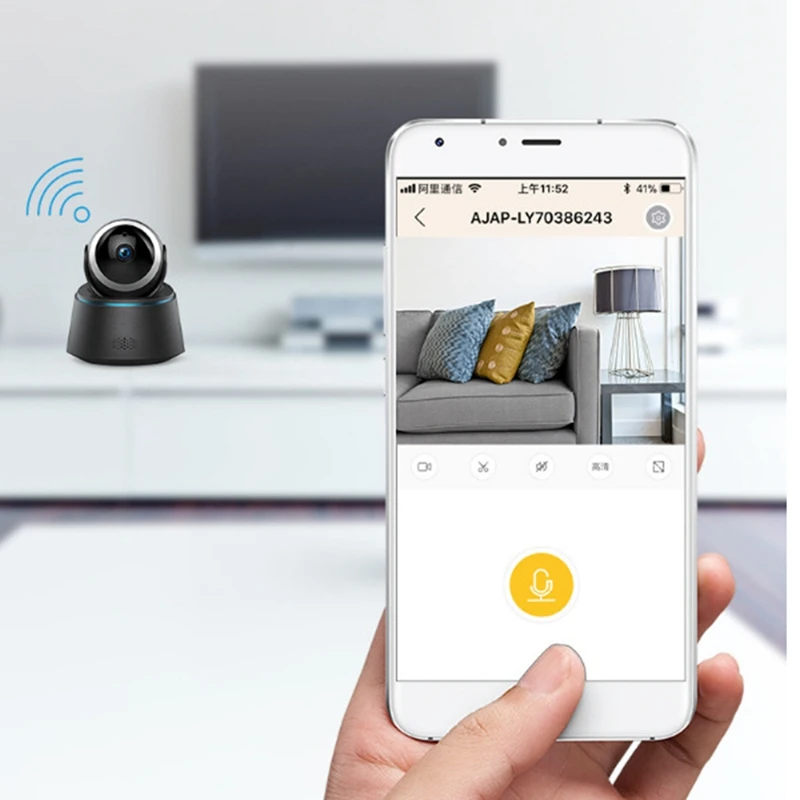 Внутренняя камера 1080P HD Wi Fi сетевой монитор фото удаленный мониторинг движения с