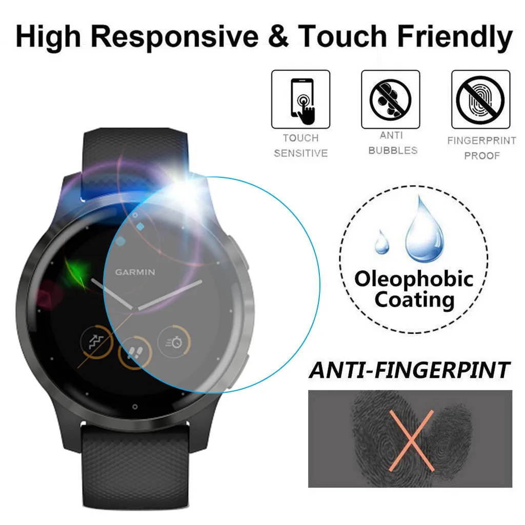 Ouhaobin Screen Protection Film For Garmin Active S Watch TPU Hydrogel Soft Transparent wristband Accessories | Электроника
