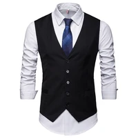 dress vests for men slim fits mens suit vest male waistcoat gilet homme casual sleeveless formal business vest chaleco hombre