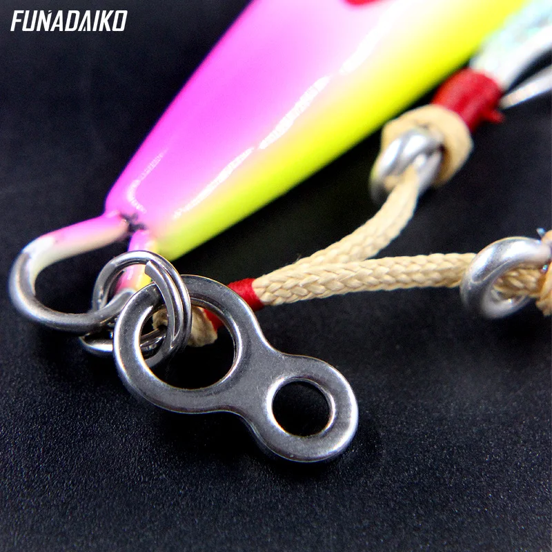 FUNADAIKO, нержавеющая сталь, для рыбалки, Сплит, уплотнительные кольца, плоский, для рыбалки, поворотный узел, приманка, двойная петля, быстрая замена, для рыбалки, раздельные кольца