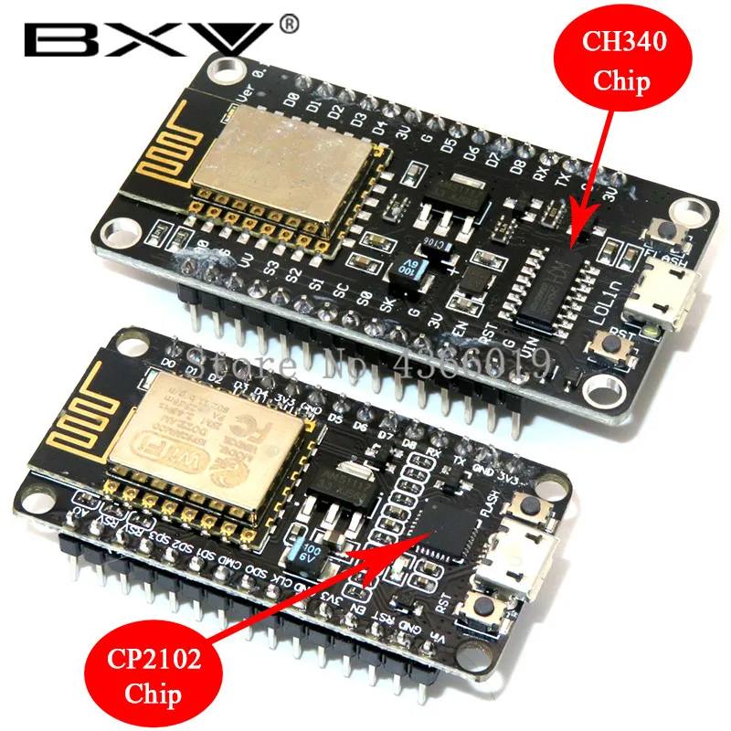 Беспроводной модуль NodeMcu v3 CH340/CP2102 Lua Wi-Fi Интернет вещей Плата развития ESP8266 с pcb