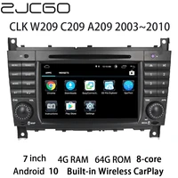car multimedia player stereo gps dvd radio navigation android screen for mercedes benz clk w209 c209 a209 clk200 20032010
