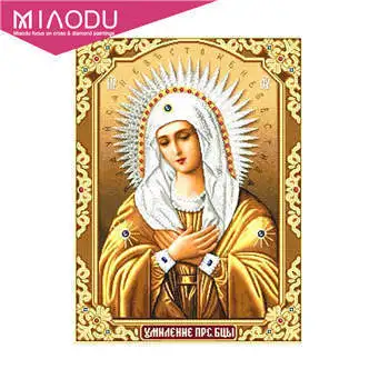 Miaodu Diy алмазная живопись Настенная Наклейка Ретро Религия подарок вышивка крестиком икона лидер Алмазная мозаика настоящая религиозная вышивка
