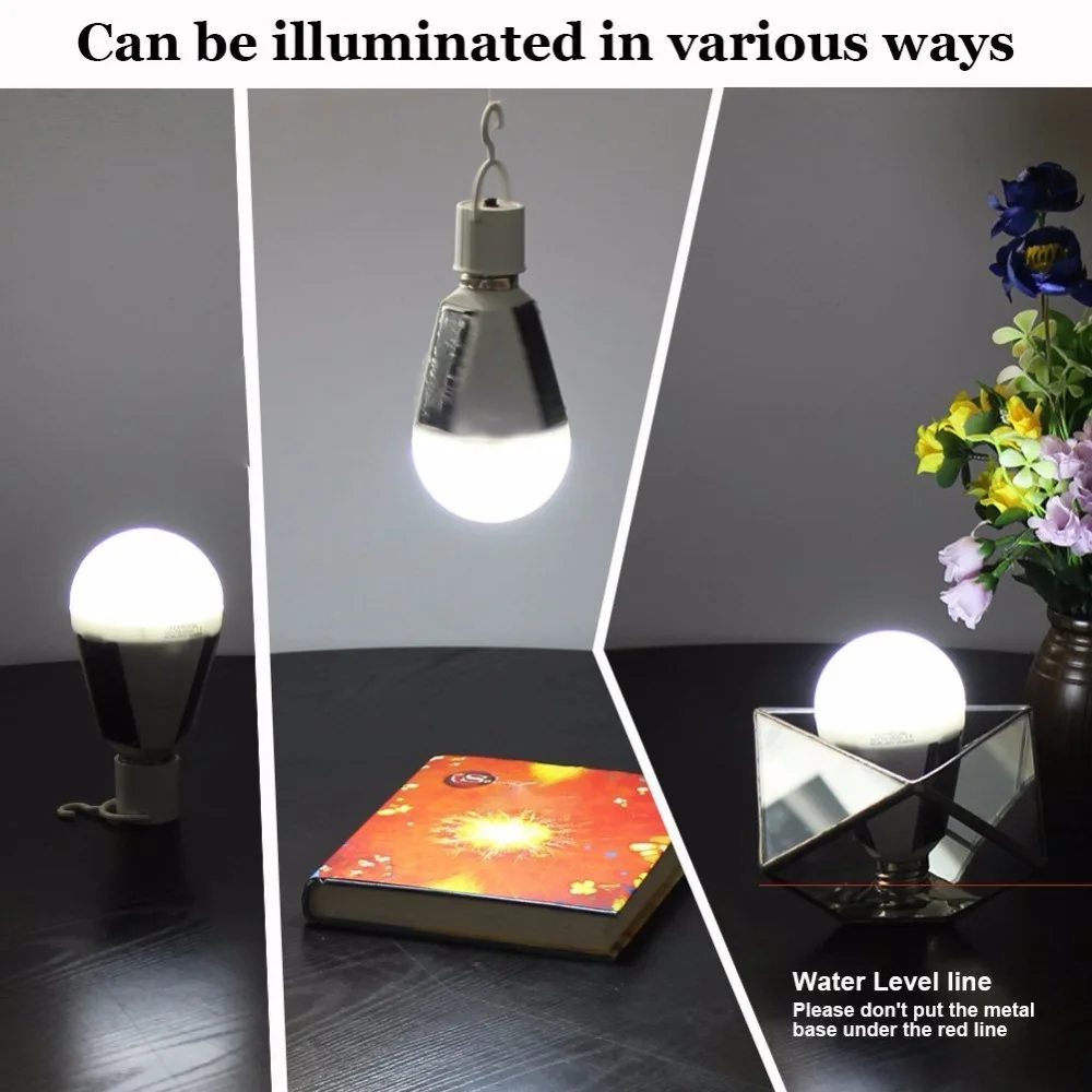 Перезаряжаемый 7 Вт 12 светодиодный солнечный силовой светильник переносная