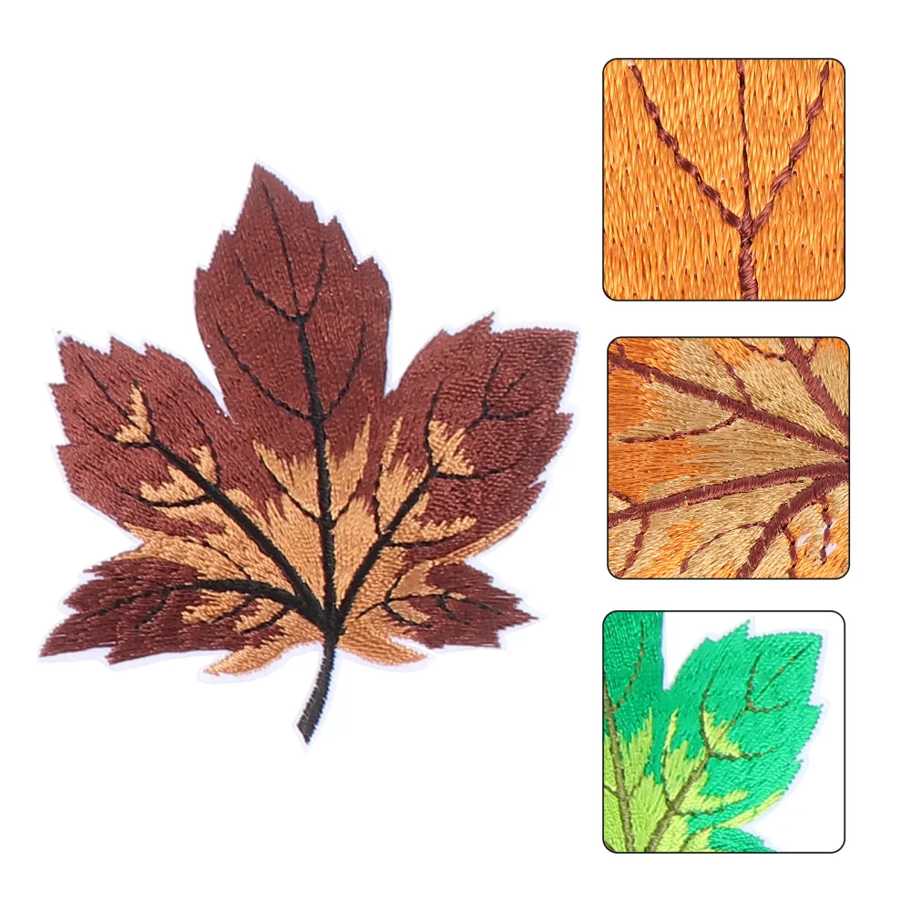 Нашивки для одежды сделай сам кленовый лист Пришивание утюгом прекрасные