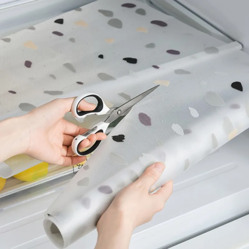 

Kitchen Countertop Oil-proof and Waterproof Non-Slip Tableware Pads Cuttable Drawer Pad Moisture-proof Shelf Liner Cabinet Mat
