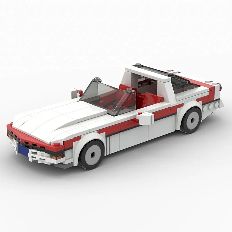 

MOC Famous Brand Vehicle Bricks The A-TEAM Corvetted-C4 Car Model Building Block Modular Sportscar Toys Birthday Gift for Boys