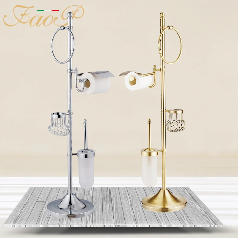 Держатели для туалетных щеток FAOP золотые антикварные латунные держатели
