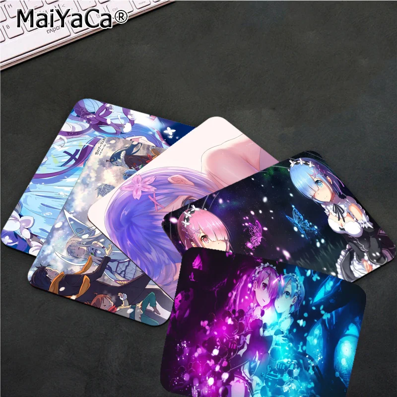 

MaiYaCa Rem Re Zero Anime Girl Gamer Speed Mice Retail Small Rubber Mousepad Smooth Writing Pad Desktops Mate gaming mouse pad