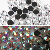 high quality hotfix rhienstones glass rhienstone strass iron on clothing accessories for shoes bags hat wedding dress decor