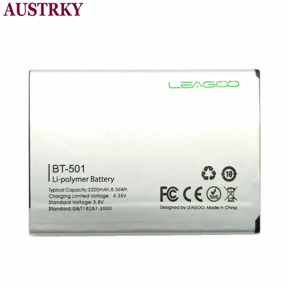 Новый BT 501 для LEAGOO Alfa 5 Батарея BT501 Alfa5 2200 мА/ч Одежда высшего качества Замена
