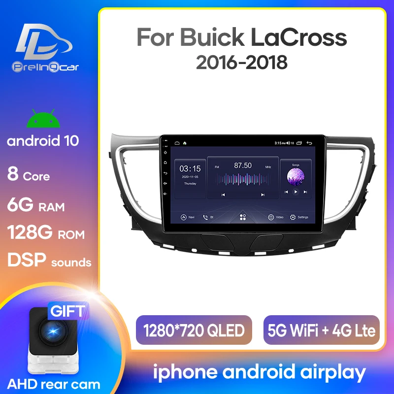 Автомобильная Мультимедийная навигационная система Android 10 0 4G Lte GPS-плеер для BUICK